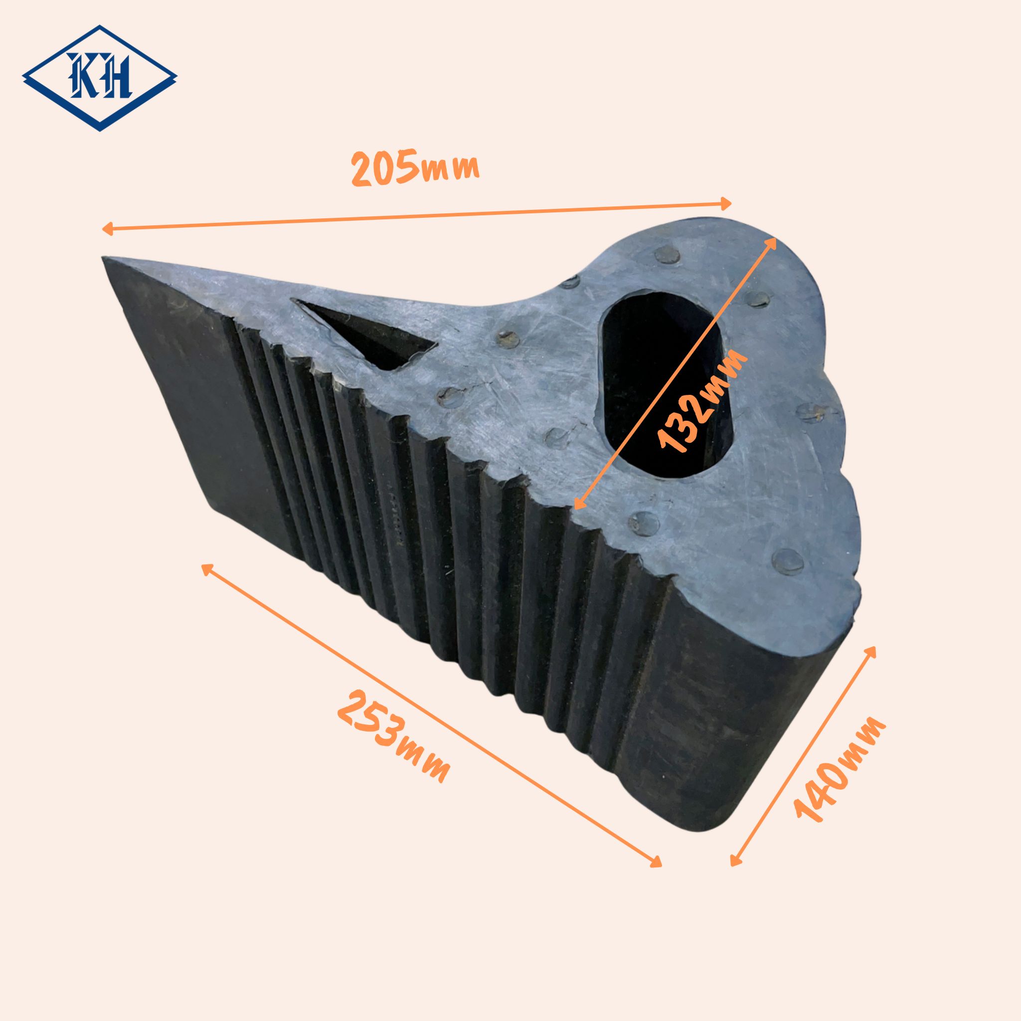 Heavy Duty Rubber Wheel Chock